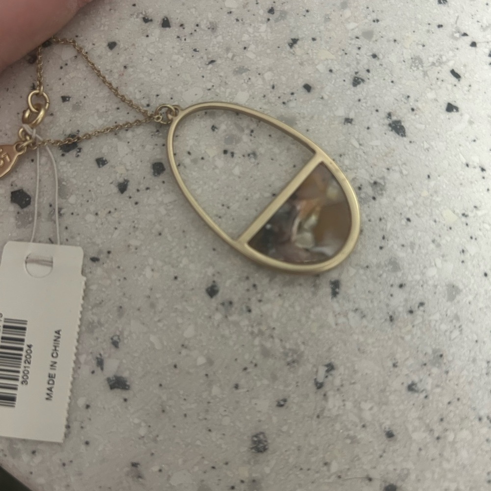 Loft outlet resin Gold and Multicolor Pendant Necklace